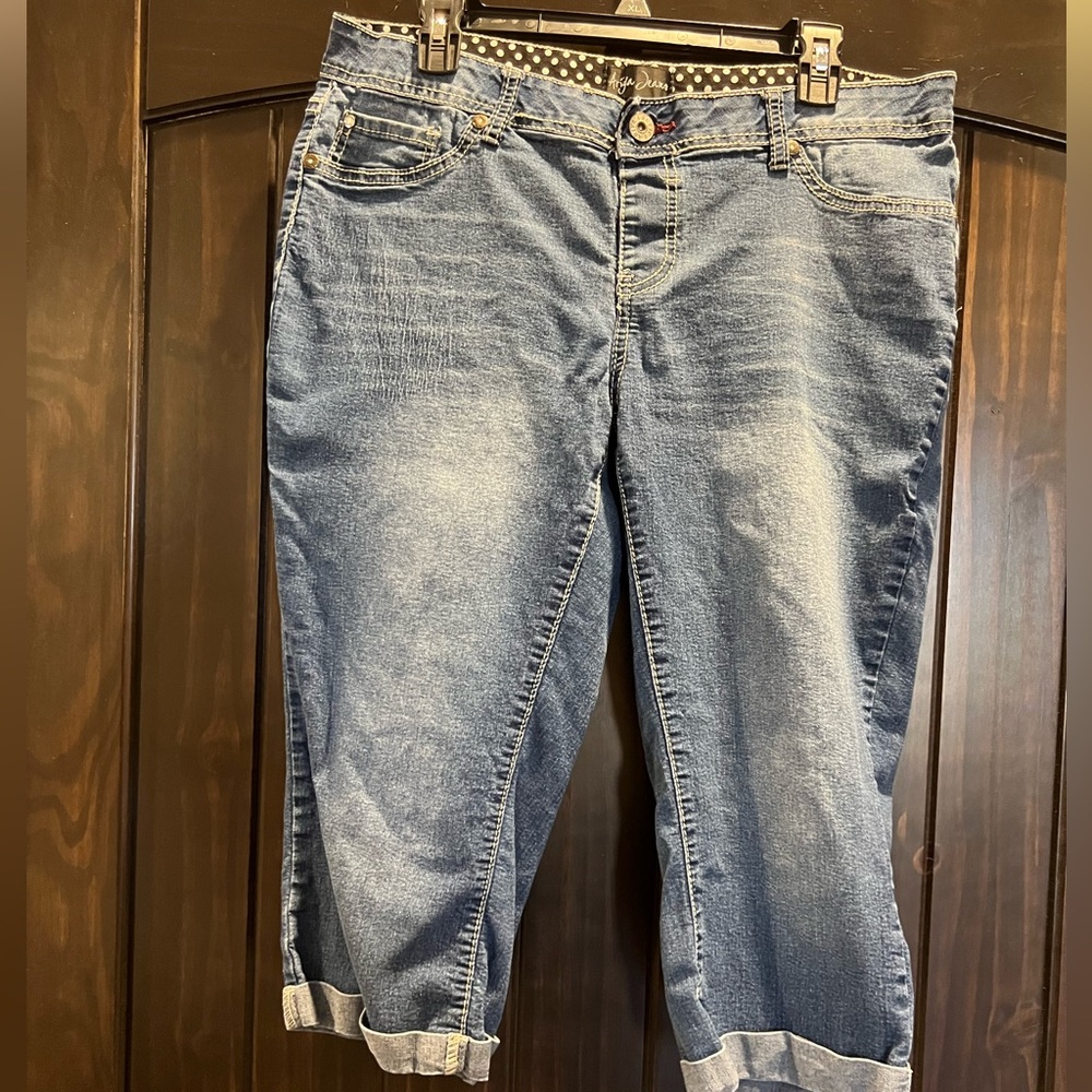 Ariya, Jean capris, size 14